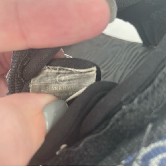 MAUI and Sons Women’s Hana Thick Strap Sandals Black/Blue size: 7 - Picture 9 of 10